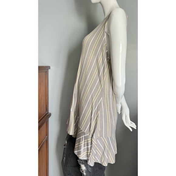 LOGO layers : striped tank with flounce at hem - Picture 4 of 11